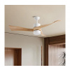 ZEVENTI ZEVENTI - LED Stropný ventilátor NATURITO LED/18W/230V Wi-Fi Tuya biela/dub + DO ZV0037 + záruka 3 roky zadarmo