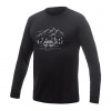 SENSOR MERINO ACTIVE PT VAN LIFE pánske tričko s dlhým rukávom, čierna Veľkosť: M