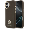 Guess Grained Strass Logo MagSafe puzdro iPhone 17 hnedé