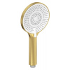 SAPHO - Ručná masážna sprcha, 3 režimy, silikon trysky, priemer 120, ABS/ zlato mat SK879GB