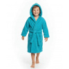 Dětský župan s kapucí Dětský svět Lama tmavě tyrkysový velikost 170