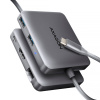 AXAGON HMC-5HL 2x USB-A, HDMI, LAN, USB 3.2 Gen 1 hub, PD 100W - sivá