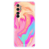 Odolné silikónové puzdro iSaprio - Orange Liquid - Xiaomi Mi Note 10 Lite