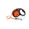 Flexi Leash Neon S opasok 5 m čierno-oranžový