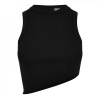 Reebok Classics Cropped Ribbed Tank Top Black XL