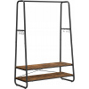 SongmicsHome Stojan na oblečenie ELIAS 100 x 45 x 160 cm hnedá čierna RGR112B01