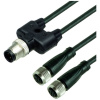 Pepperl+Fuchs V1-G-BK1M-PUR-A-T24B-V1-G rozdeľovač a adaptér pre senzory - aktory, 309163, piny: 4, 4, 1 m, 1 ks; 309163