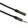 PREMIUMCORD kabel, stíněný, Jack 3.5mm - Jack 3.5mm M/F 1,5m kjqmf015t