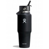 Izolovaná fľaša so slamkou Hydro Flask WM Travel Bottle 946 ml - black