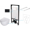 Podomietkový Toaletný Set Deante PEONIA CDEN6ZPW biela/čierna matná