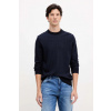 Sveter s prímesou vlny BOSS H-Habito 50549985 tmavomodrá XXL