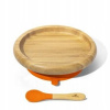 Bambus Aviany Blkcpl jedlá (Anvany Classic Bamboo Plate s prísavkovým pohárom a)