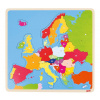 GOKI Drevené puzzle Mapa Európy 35 dielikov