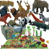 WOOPIE Súprava figúrok Safari + podložka 24 ks