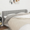 vidaXL Čelo postele so záhybmi bledosivé 203x23x78/88 cm látka 3117600