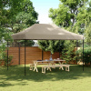 Skladací pop-up párty stan sivohnedý 440x292x315 cm-ForU-4004962