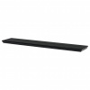 Autronic Polička nástěnná 120 cm, MDF, barva černá, baleno v ochranné fólii P-026 BK