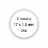 Sada O-kroužků / těsnění 17x1,5 mm (5ks)