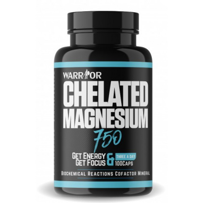 Warrior Chelated Magnesium 750 – magnézium chelát 100 kapsúl
