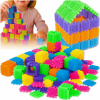 Stavebné kocky MEMFLOW plastové vafle 182 dielov pre deti 3+