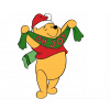 CUKROVÁ TLAČ jedlý obrázok na tortu Cukrová hmota Macko Pú Vianoce 9 + MENO