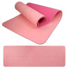 Podložka LIFEFIT YOGA MAT RELAX DUO, 183x58x0,6cm, ružová