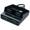 Connect IT USB hub 4 porty STEP - černý CI-108