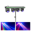 BeamZ ShowBar GO Vibe - Moving head bar so stojanom - S LED barom a LED kruhmi - RGBW