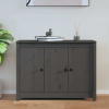 zahrada-XL Komoda sivá 100x35x74 cm borovicový masív 814561