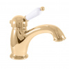 Rav slezák Umyvadlová baterie RAV SLEZÁK Labe bez výpusti zlatá L526.5Z