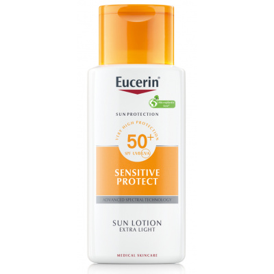 Eucerin Sun Extra ľahké mlieko na opaľovanie SPF 50+ 150ml