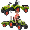 FALK Šliapací traktor Claas veľký s prívesom od 3 rokov