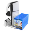 NoName iPega P5S023 Multifunkčný Nabíjací Stojan s Chladením pre PS5/PS5 Slim White 6974363710842