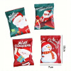 10ks Vianočné balenie - hliníková fólia 10x7 cm - puzdro na USB kľúč