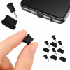 Záslepka Proti Prachu USB C / Jack / AUX Silikónová Sada x10