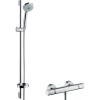 Hansgrohe 27085000 Croma 100 Multi sprchová súprava na stenu s termostatom, tyč 90 cm, chróm