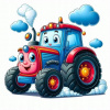 CUKROVÁ TLAČ Jedlý obrázok na tortu TRAKTOR ROLNIK ZVIERATÁ + POSTAVIČKY MENO 91