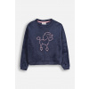 Mikina Coccodrillo tmavomodrá farba, jednofarebná, FROSTING PUDDLE GIRL KIDS ZC5132101FGK 122
