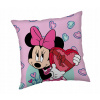 Jerry Fabrics Mikroplyšový vankúš Minnie Purple Polyester 40x40