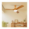 ZEVENTI ZEVENTI - LED Stropný ventilátor MARE LED/24W/230V Wi-Fi Tuya dub + DO ZV0038 + záruka 3 roky zadarmo