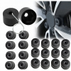 Krytky, čiapočky na skrutky diskov kolies 17 mm VW, čierne krytky. LINGJIANG