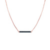 Náhrdelník SAVICKI: ružové zlato, čierne diamanty - SAVN04399 R
