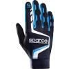 Sparco Hypergrip+ Sim Racing gamingové rukavice, farba čierno-modrá, veľkosť 9