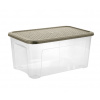 Tontarelli Box ARIANNA 43L s vekom, transparent / šedohnedá 8034182A75