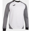 Joma Tréningová mikina ESSENTIAL II SWEATSHIRT WHITE-BLACK Veľkosť: M