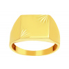 iBrill Elegantný zlatý pánsky prsteň - 60 56604 60, 72mm
