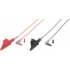 VOLTCRAFT MSL-507 měřicí kabel zástrčka 4 mm krokosvorky 1.00 m černá, červená 1 ks