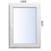Plastové okno 1000x1200 OS ALUPLAST 7000 - Trojsklo