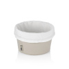Kela Košík na chleba Grana PU kůže stříbrná šedá 11,0cm 19,0cm KL-12545