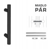MPkovania FT - MADLO kód K00 Ø 25 mm UN pár Rozteč madla: 400 mm, Rozmer profilu madla: Ø 25 mm, Dĺžka: 600 mm